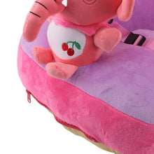 Load image into Gallery viewer, Cartoon Baby Support Seat Plush Adjustable Stable Children Learn Sitting Seat for Home Calf Elephant

