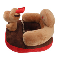 Load image into Gallery viewer, Baby Sitting Sofa Chair Comfortable Anti Rollover Portable Plush Infants Toddler Learning to Sit Chair with Light for Home Elk
