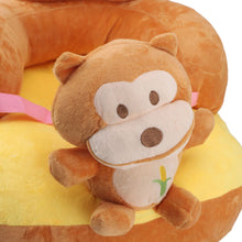 Load image into Gallery viewer, Baby Sitting Sofa Chair Comfortable Anti Rollover Portable Plush Infants Toddler Learning to Sit Chair with Light for Home Monkey
