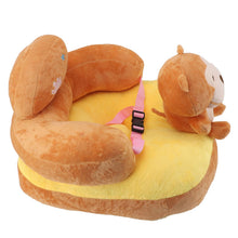 Load image into Gallery viewer, Baby Sitting Sofa Chair Comfortable Anti Rollover Portable Plush Infants Toddler Learning to Sit Chair with Light for Home Monkey
