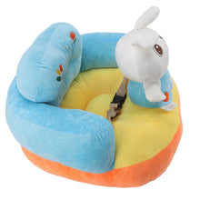 Load image into Gallery viewer, Learning Sitting Chair Prevents Falls Adjustable Angle Portable Safe Super Soft Plush Baby Support Seat Bunny Baby
