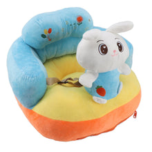 Load image into Gallery viewer, Learning Sitting Chair Prevents Falls Adjustable Angle Portable Safe Super Soft Plush Baby Support Seat Bunny Baby
