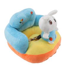 Load image into Gallery viewer, Learning Sitting Chair Prevents Falls Adjustable Angle Portable Safe Super Soft Plush Baby Support Seat Bunny Baby
