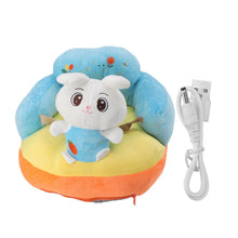 Load image into Gallery viewer, Baby Support Sofa Adjustable Angle Stable Electric Infant Sit Up Chair Floor Seat Plush Lounger for Household Rabbit
