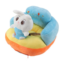 Load image into Gallery viewer, Baby Support Sofa Adjustable Angle Stable Electric Infant Sit Up Chair Floor Seat Plush Lounger for Household Rabbit
