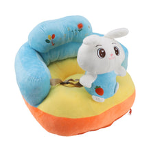 Load image into Gallery viewer, Baby Support Sofa Adjustable Angle Stable Electric Infant Sit Up Chair Floor Seat Plush Lounger for Household Rabbit
