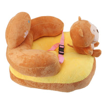 Load image into Gallery viewer, Baby Sofa Chair Floor Support Seat Plush Cute Cartoon Animal Angle Adjustable Baby Learning to Sit Chair with USB Cable for Toddlers Boys Girls Monkey
