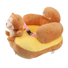 Load image into Gallery viewer, Baby Sofa Chair Floor Support Seat Plush Cute Cartoon Animal Angle Adjustable Baby Learning to Sit Chair with USB Cable for Toddlers Boys Girls Monkey
