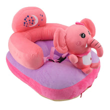 Load image into Gallery viewer, Baby Support Seat Sofa Soft Plush Comfortable Adjustable Angles Bluetooth Function Baby Sitting Support for Indoor Elephant
