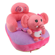 Load image into Gallery viewer, Baby Support Seat Sofa Soft Plush Comfortable Adjustable Angles Bluetooth Function Baby Sitting Support for Indoor Elephant
