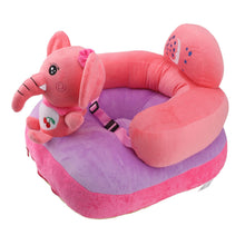 Load image into Gallery viewer, Baby Support Seat Sofa Soft Plush Comfortable Adjustable Angles Bluetooth Function Baby Sitting Support for Indoor Elephant
