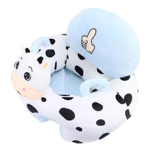 Load image into Gallery viewer, Infant Support Seat with Two Handles Comfortable Plush Cartoon Anti Slip Bottom Infant Learning Sitting Chair for Home
