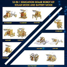 Load image into Gallery viewer, Toys for Kids Age 8-13,12-in-1 Solar Robot Building Science Kits for Boys Girls Teen Age 9 10 11 12,Engineering Christmas Birthday Gifts for 8+ Year Old Boys
