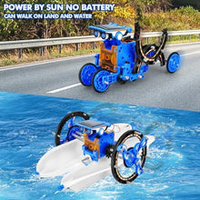Load image into Gallery viewer, 13-in-1 Solar Power Robots Creation Toy,Educational Experiment DIY Robotics Kit,Science Toy Solar Powered Building Robotics Set Age 8-12 for Boys Girls Kids Teens to Build
