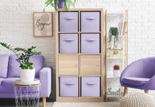 Load image into Gallery viewer, Sorbus Storage Cubes - 11 Inch Foldable Fabric Baskets for Organizing Pantry, Closet, Shelf, Toy Box, Cubby - 6 (Pastel Purple)
