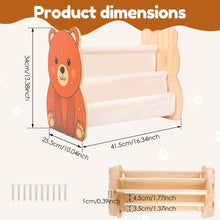 Load image into Gallery viewer, Double Sided Kids Bookshelf, Kid Friendly Low Height Structure, for Baby Nursery Room, Playroom Classroom or Bedroom Storage Organizer
