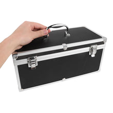 Load image into Gallery viewer, Black Aluminum Alloy Hard Shell Tool Case with Carry Handle for Electronic Technicians and Professionals
