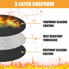 Load image into Gallery viewer, 48in Round Fire Pit Mat for Stove Bonfire,Grill Fireproof Under Grill to Protect Deck Patio Grass
