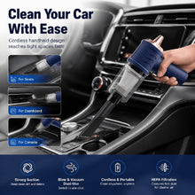 Load image into Gallery viewer, Three-in-One Car Vacuum Cleaner, Wireless, High-Power Handheld for Dry and Wet Cleaning
