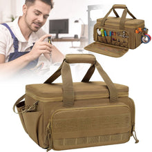 Load image into Gallery viewer, 14 Inch Tool Bag Wide Mouth Tool Organizer with Adjustable Shoulder Strap &amp; Ergonomic Handle Large Capacity Utility for Electrician Plumber,Portable Tools Bags Organizer Toolbag for plumbing
