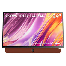 Load image into Gallery viewer, SKYWORTH 24-Inch 12V Portable TV,3-Hour Battery,1080P FHD,Wide Viewing Angle,Smart Google TV, HDR10, Dolby Audio, LED, Bluetooth, Chromecast and Google Assistant
