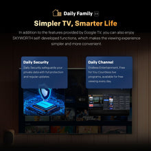 Load image into Gallery viewer, SKYWORTH Q6600H 55" - QLED+ 4K Smart Google TV, Gen 5 Quantum Dot, 120Hz Refresh Rate, AI-Powered Picture, Dolby Audio DBX-tv Audio, Voice Control, Screen Casting, HDR, Eco-Friendly Design

