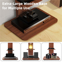 Load image into Gallery viewer, Heavy Duty TV Floor Stand Adjustable Mount 65 Black Brown
