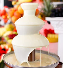 Load image into Gallery viewer, 3-Tier Electric Chocolate Fondue Fountain Stainless Steel 0.9L
