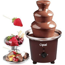 Load image into Gallery viewer, 3-Tier Electric Chocolate Fondue Fountain Stainless Steel 0.9L
