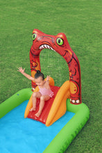 Load image into Gallery viewer, 190L Jurassic Splash Water Play Centre, Bright Dinosaur Theme with Slide
