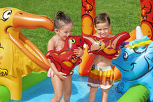 Load image into Gallery viewer, 190L Jurassic Splash Water Play Centre, Bright Dinosaur Theme with Slide
