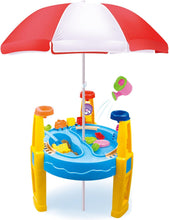 Load image into Gallery viewer, Outdoor Sand and Water Table Toy with Umbrella (28 Pcs Accessories)
