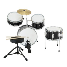 Load image into Gallery viewer, Karrera Children's 4pc Drum Kit - Black
