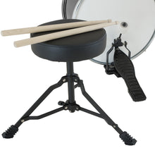 Load image into Gallery viewer, Karrera Children's 4pc Drum Kit - Black

