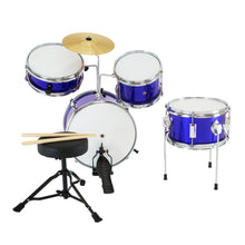 Load image into Gallery viewer, Karrera Children's 4pc Drum Kit - Blue
