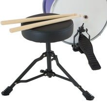 Load image into Gallery viewer, Karrera Children's 4pc Drum Kit - Blue
