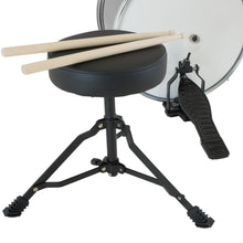 Load image into Gallery viewer, Karrera Childrens 4pc Drum Kit - Silver
