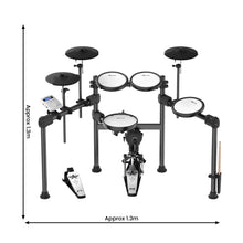 Load image into Gallery viewer, Karrera X23 Electronic Drum Kit with Sound Module, 3 Toms, Snare Quiet Mesh Drum Heads, Cymbals &amp; Pedal
