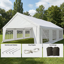 Load image into Gallery viewer, 6x6m Outdoor Event Marquee Gazebo Party Wedding Tent - White
