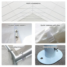Load image into Gallery viewer, 6x6m Outdoor Event Marquee Gazebo Party Wedding Tent - White
