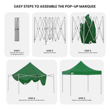 Load image into Gallery viewer, Gazebo Tent Marquee 3x3 Popup Outdoor - Green
