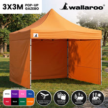 Load image into Gallery viewer, Gazebo Tent Marquee 3x3 PopUp Outdoor  - Orange
