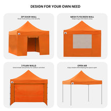Load image into Gallery viewer, Gazebo Tent Marquee 3x3 PopUp Outdoor  - Orange
