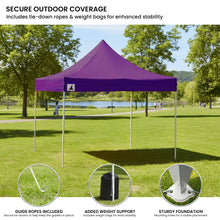 Load image into Gallery viewer, Gazebo Tent Marquee 3x3 PopUp Outdoor Purple
