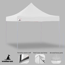 Load image into Gallery viewer, Gazebo Tent Marquee 3x3 PopUp Outdoor Wallaroo White
