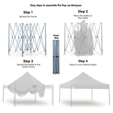 Load image into Gallery viewer, Gazebo Tent Marquee 3x3 PopUp Outdoor Wallaroo White
