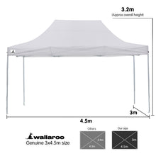 Load image into Gallery viewer, Gazebo Tent Marquee 3x4.5m PopUp Outdoor White
