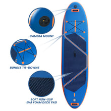 Load image into Gallery viewer, Kahuna Kai 10.6ft Inflatable Stand Up Paddle Board Set All-Around iSUP with Adjustable Paddle Pump Backpack Leash
