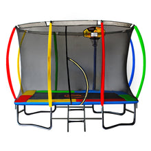 Load image into Gallery viewer, Kahuna Rectangular Trampoline 6x9ft with L.E.D BB Set Rainbow
