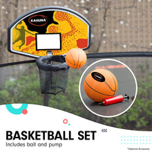 Load image into Gallery viewer, Kahuna Rectangular Trampoline 6x9ft with L.E.D BB Set Rainbow
